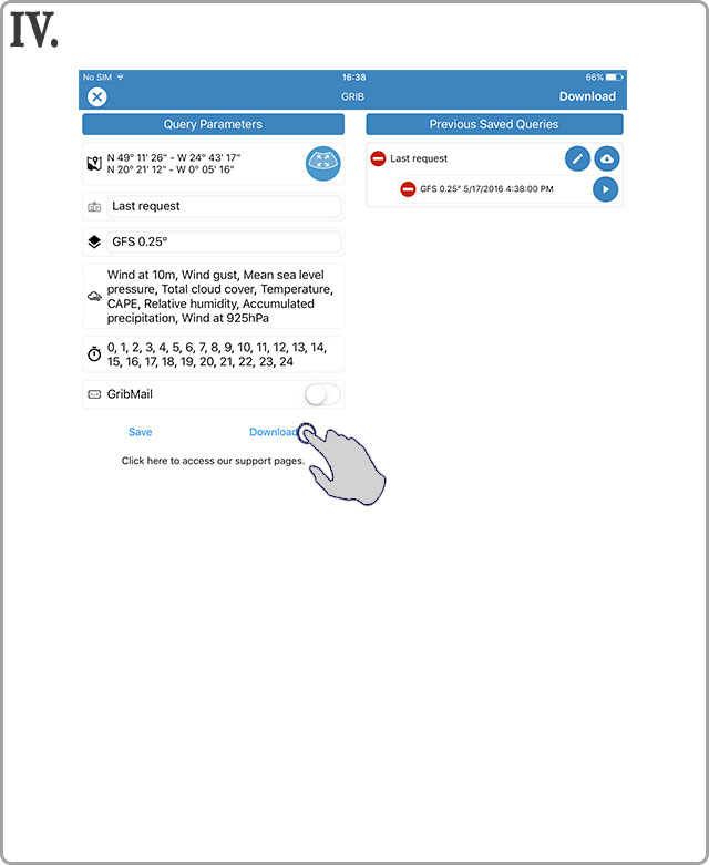 Download a GRIB form previous queries - IV