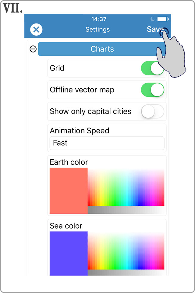 change parameters Squid Mobile - VII