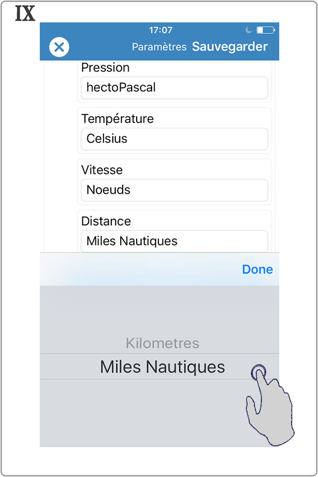 Modification des paramètres d'affichage -IX