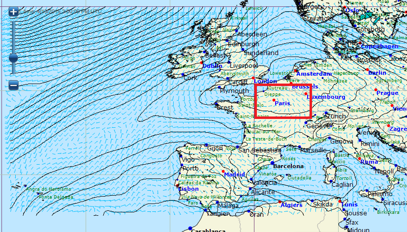 anticyclonic pressure