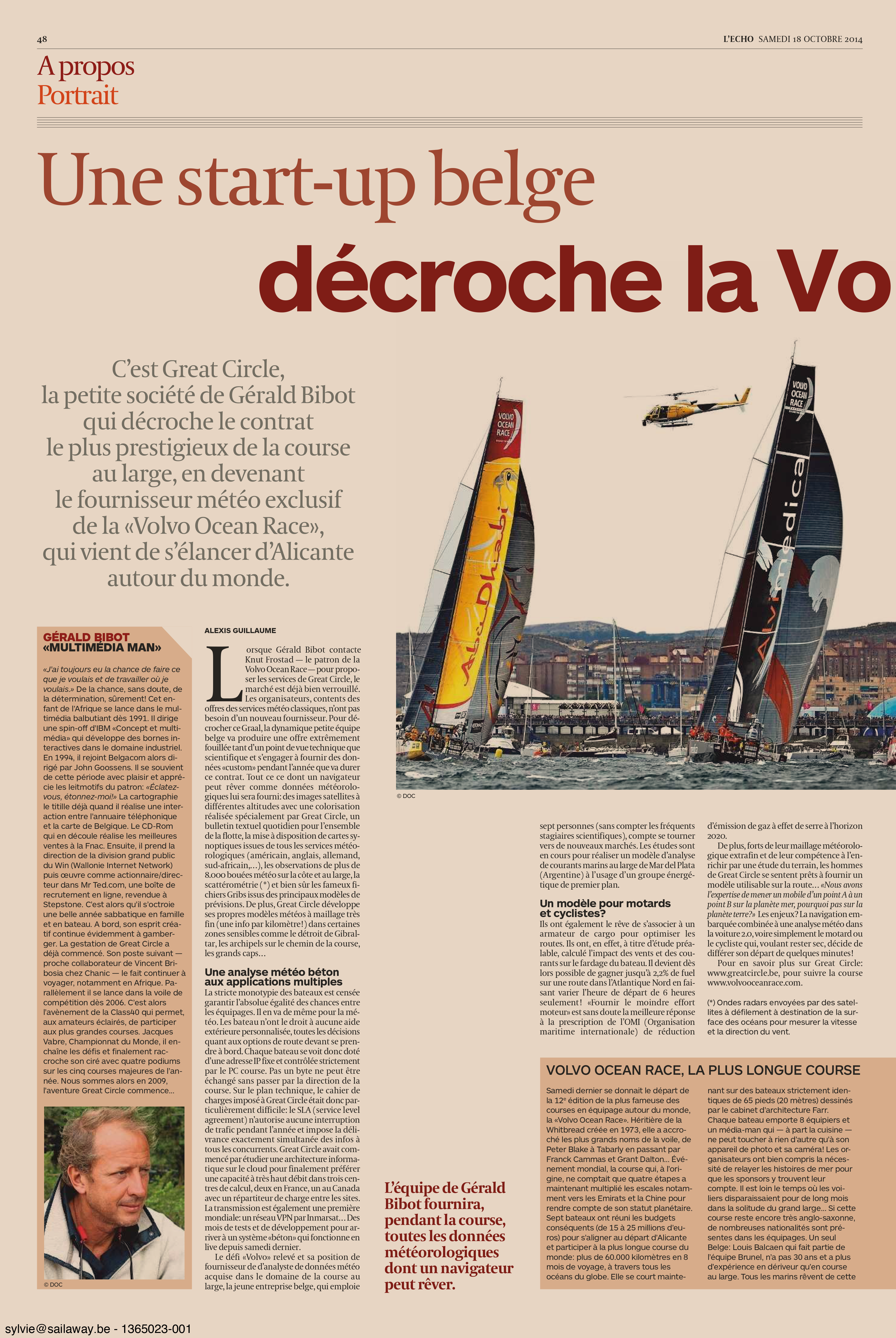 article sur Squid dans l'echo, octobre 2014