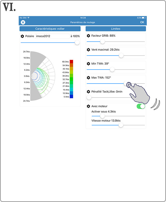 Affiner les polaires dans Squid Mobile - VI