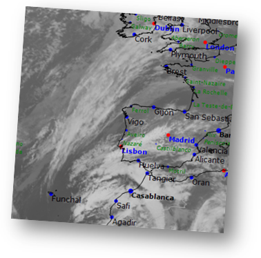 Squid - satellite images