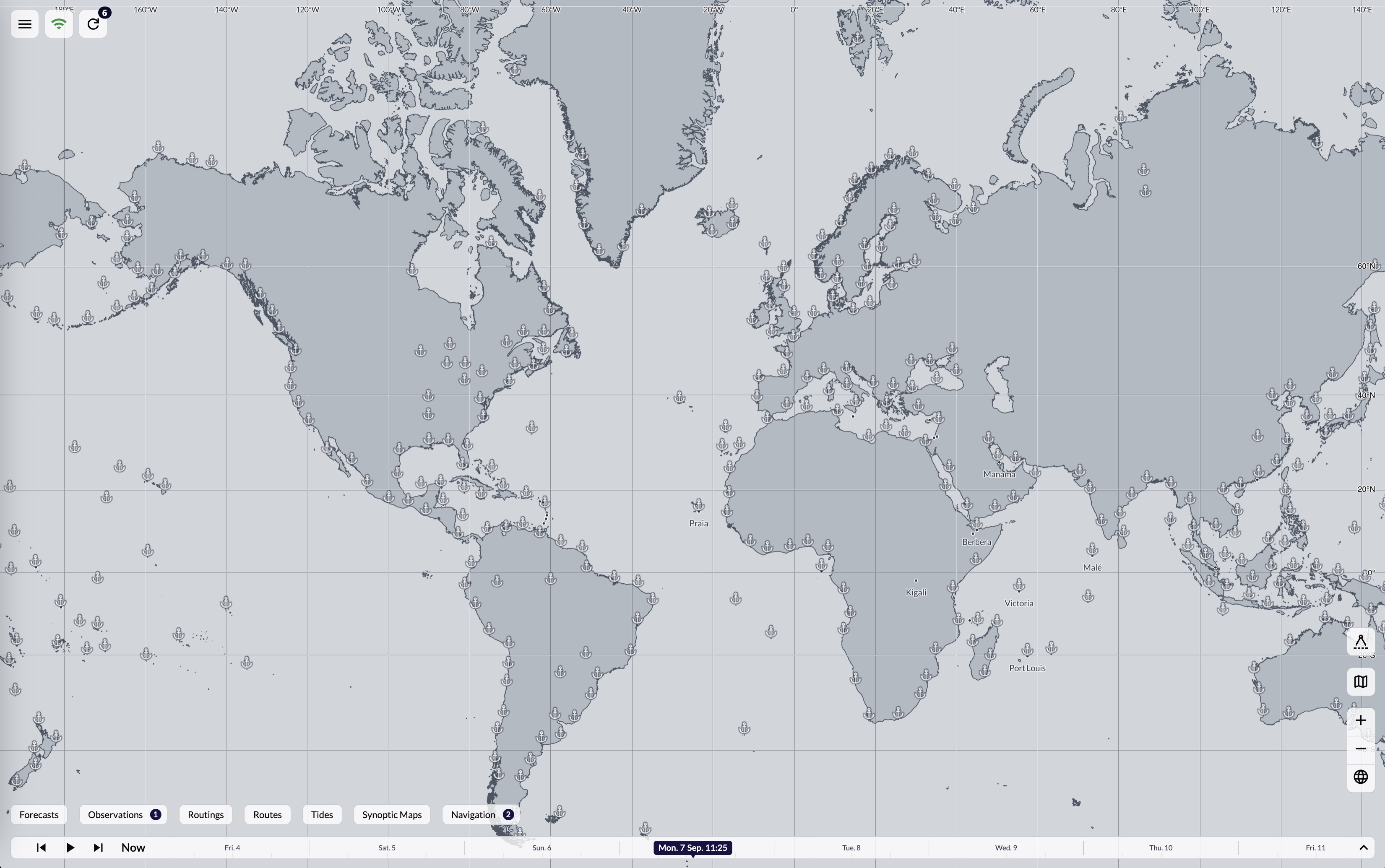 Squid map workspace overview